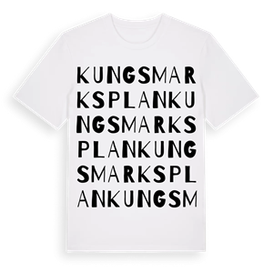 Kungsmarksplan ordlek t-shirt – ekologisk bomull t-shirt från Pinshirt