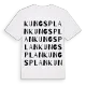Kungsplan ordlek t-shirt