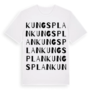 Kungsplan ordlek t-shirt – ekologisk bomull t-shirt från Pinshirt