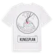 White t-shirt med Kungsplan t-shirt