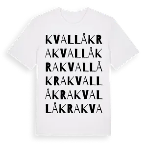 Kvallåkra ordlek t-shirt – ekologisk bomull t-shirt från Pinshirt