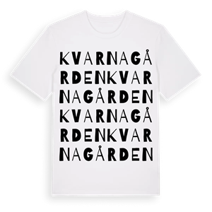 Kvarnagården ordlek t-shirt – ekologisk bomull t-shirt från Pinshirt