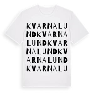Kvarnalund ordlek t-shirt – ekologisk bomull t-shirt från Pinshirt
