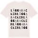 Vintage White t-shirt med Läggabacken ordlek t-shirt