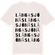 Vintage White t-shirt med Långasjönäs ordlek t-shirt