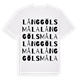 Långgölsmåla ordlek t-shirt
