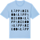 Blue Soul t-shirt med Läppareboda ordlek t-shirt