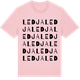 Pink Cotton t-shirt med Ledja ordlek t-shirt