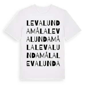Levalundamåla ordlek t-shirt – ekologisk bomull t-shirt från Pinshirt