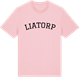Pink Cotton t-shirt med Liatorp böjd t-shirt