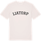 Vintage White t-shirt med Liatorp böjd t-shirt