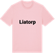 Pink Cotton t-shirt med Liatorp fetstil t-shirt