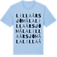 Blue Soul t-shirt med Lilla Årsjömåla ordlek t-shirt