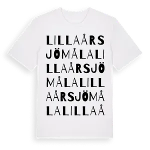 Lilla Årsjömåla ordlek t-shirt – ekologisk bomull t-shirt från Pinshirt