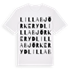 Lilla Björkeryd ordlek t-shirt