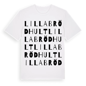 Lilla Brödhult ordlek t-shirt – ekologisk bomull t-shirt från Pinshirt