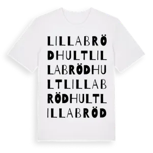 Lilla Brödhult ordlek t-shirt – ekologisk bomull t-shirt från Pinshirt