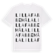 Lilla Fabbemåla ordlek t-shirt
