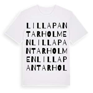 Lilla Pantarholmen ordlek t-shirt – ekologisk bomull t-shirt från Pinshirt