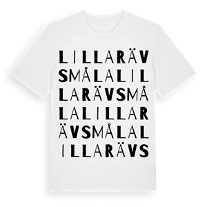Lilla Rävsmåla ordlek t-shirt – ekologisk bomull t-shirt från Pinshirt