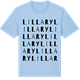 Blue Soul t-shirt med Lilla Ry ordlek t-shirt