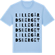 Blue Soul t-shirt med Lillegårdsberget ordlek t-shirt