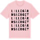 Pink Cotton t-shirt med Lillegårdsberget ordlek t-shirt