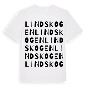 Lindskogen ordlek t-shirt – ekologisk bomull t-shirt från Pinshirt