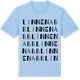 Blue Soul t-shirt med Linne nabb ordlek t-shirt