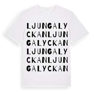 Ljungalyckan ordlek t-shirt – ekologisk bomull t-shirt från Pinshirt