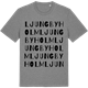 Mid Heather Gray t-shirt med Ljungbyholm ordlek t-shirt