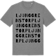 Mid Heather Gray t-shirt med Ljunggrenstorp ordlek t-shirt
