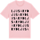 Pink Cotton t-shirt med Ljusaryd ordlek t-shirt
