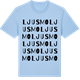 Blue Soul t-shirt med Ljusmo ordlek t-shirt