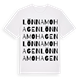 White t-shirt med Lönnamohagen ordlek t-shirt