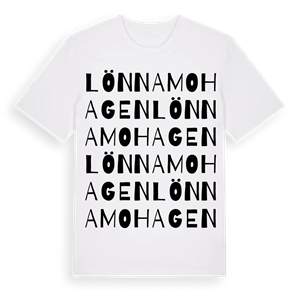 Lönnamohagen ordlek t-shirt – ekologisk bomull t-shirt från Pinshirt