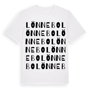Lönnebo ordlek t-shirt – ekologisk bomull t-shirt från Pinshirt