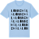 Blue Soul t-shirt med Lönnemåla ordlek t-shirt