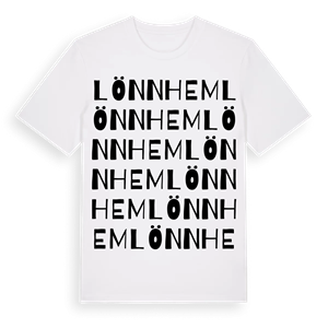 Lönnhem ordlek t-shirt – ekologisk bomull t-shirt från Pinshirt