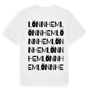 Lönnhem ordlek t-shirt – ekologisk bomull t-shirt från Pinshirt