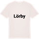 Vintage White t-shirt med Lörby fetstil t-shirt