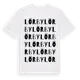 White t-shirt med Lörby ordlek t-shirt