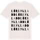 Vintage White t-shirt med Lörbykladd ordlek t-shirt