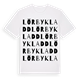 Lörbykladd ordlek t-shirt