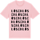 Pink Cotton t-shirt med Lösen ordlek t-shirt