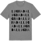 Mid Heather Gray t-shirt med Lugnadal ordlek t-shirt