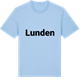 Blue Soul t-shirt med Lunden fetstil t-shirt