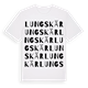 White t-shirt med Lungskär ordlek t-shirt