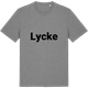 Mid Heather Gray t-shirt med Lycke fetstil t-shirt