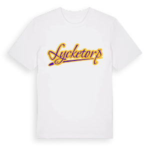 Lycketorp baseball t-shirt – ekologisk bomull t-shirt från Pinshirt